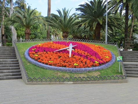 Floral Clock at Garcia Sanabria Park
